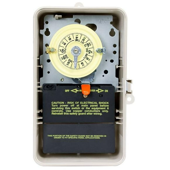 Intermatic T104P3 208 - Interrupteur Mécanique 24 Heures DPST 277V dans la Boîtier
