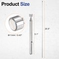 thumbnail image 2 of Telescoping Magnetic Pickup Tool 3LB Stainless Steel 5.1" to 25.5" Extendable Magnet Retrieval Stick with Pocket Clip for Car Industry Garage Office, Silver, 2 of 7