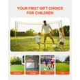 thumbnail image 5 of KFFKFF Movable Football Goal, 12x6 ft for Youth & Adults Garden Soccer Net, Oversized Training Soccer Net, Steel Fiberglass Framework Goal Kit, All-Climate Outdoor Soccer Goals with Transport Bag, 5 of 9