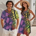 thumbnail image 2 of Jeiento Polynesian Couples Matching Outfits Women Beach Dresses Hawaiian Shirts for Men Tropical Leaves Luau Party Couples Tribal Outfits Matching Sets, 2 of 6