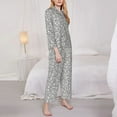 thumbnail image 3 of Daiia Dice Cubes for Women's Long-Sleeved Pajama Set – Soft & Comfortable Sleepwear Button-Up Pajamas Cozy Lounge Wear-XX-Large, 3 of 7