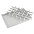 thumbnail image 4 of REGALWOVEN 2 Pack Stackable Velvet Accessory Organizer Trays with Removable Dividers for Drawer Grey 30 Grid Tray, 4 of 7