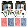 Copag Bridge Regular Index, Blue/Red, Set of 2 Playing Cards