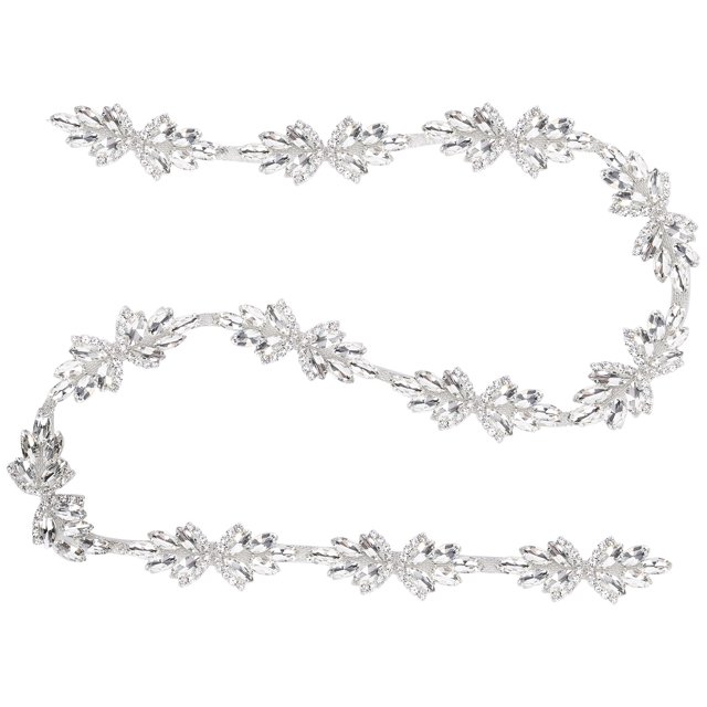 Rhinestone, Sturdy And Durable No Oxidation 1yd Rhinestone Chain, Crafts DIY For Wedding Dresses, Clothes, Bags, Shoes