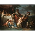 thumbnail image 2 of Louis-Jean-François Lagrenée 24x19 Black Ornate Framed Double Matted Museum Art Print Titled: Ubalde and the Danish Knight (1785), 2 of 5