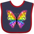 thumbnail image 3 of Inktastic Butterfly with Rainbow Wings Boys or Girls Baby Bib, 3 of 4