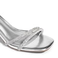 thumbnail image 3 of DREAM PAIRS Tacones Gruesos con Tiras Plateados con Rhinestones Talla 6.5, 3 of 6