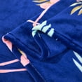 thumbnail image 5 of Jin Mai Lan Contemporary Blue Pattern Printed 100% Polyester Plush Throw 50 " x 60", 5 of 5