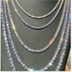 thumbnail image 5 of Collar de moda, pulsera, diamante, oro, plata, cadena de garra cuadrada, collar de diamantes de imitación, 5 of 6