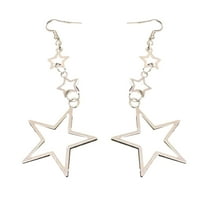 Aellinatey Unique Hollowed Out Earwear Five Pointed Star Earrings for Fashionable Women