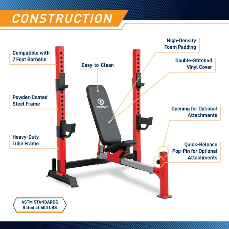 Marcy Olympic Bench MWB-7096 - Walmart.com