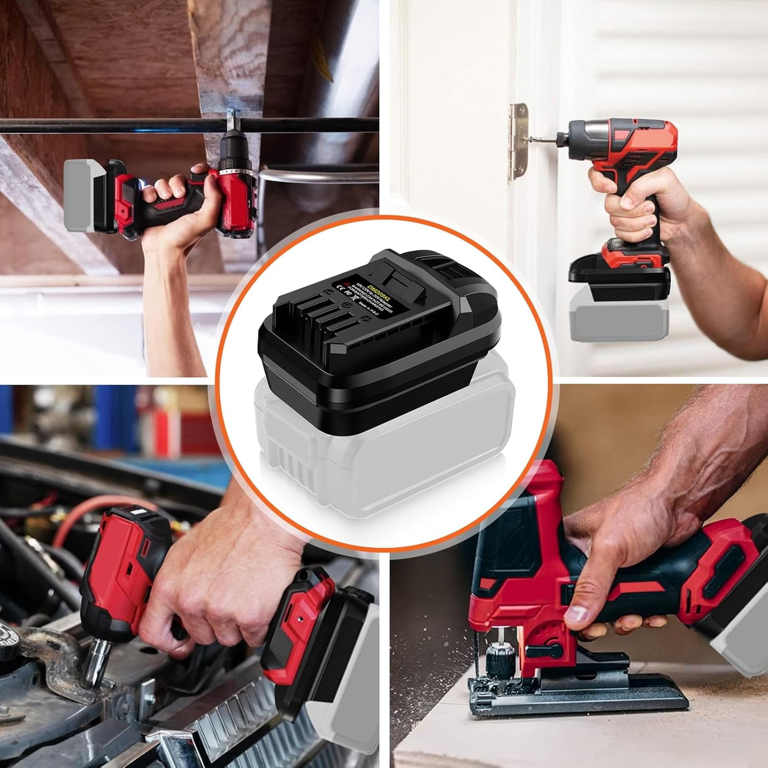 for SKIL-PWR CORE 20 20V Battery Adapter,Adaptor for Mil*wau*kee M18 18V for De*walt 20V Battery Converter to for SKIL-PWR CORE 20 20V Li-ion Battery,for SKIL PWR CORE 20 20V Cordless Power Tools