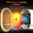 thumbnail image 2 of Electric Heater, Fan Heaters for Home Low Energy Silent, Mini Ceramic Heater with 2 Heat Settings, 2 of 4