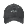 thumbnail image 1 of ZICANCN King Queen Princess Adjustable Baseball Cap Women , Hats for Men Adult Washed Cotton Denim Baseball Caps Fashion Black, 1 of 8
