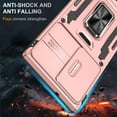 thumbnail image 2 of Allytechgroup Magnetic for Samsung Galaxy S25 Ultra Case with Screen Protection, Military Grade Shockproof Bumper Kickstand Sliding Camera Lens Protector Rugged Bumper for Women Men, Rosegold, 2 of 7
