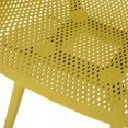thumbnail image 5 of GDF Studio Barbados Outdoor Modern Dining Chairs, Set of 4, Yellow, 5 of 8