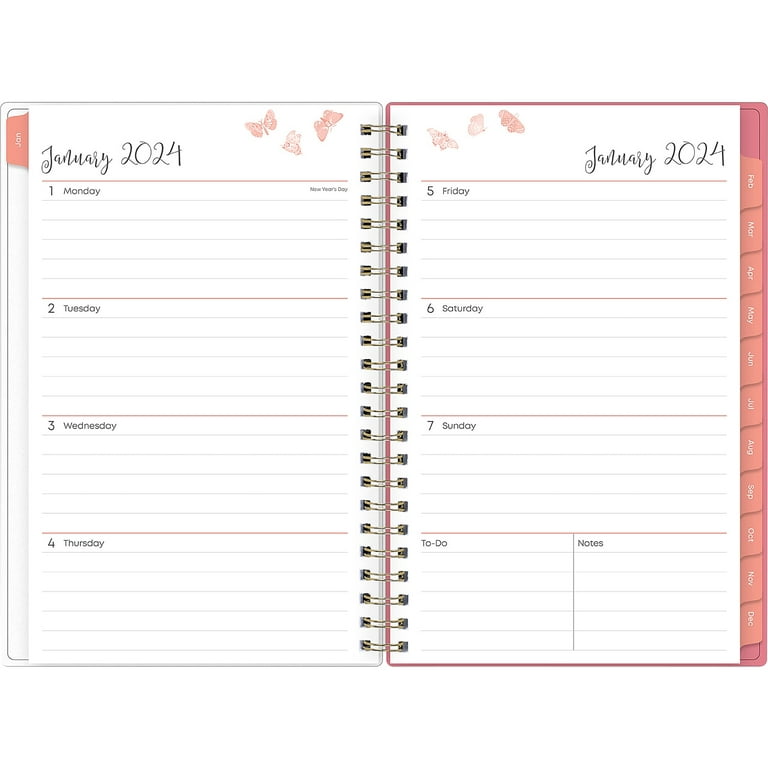 Fly By 2024 Weekly Monthly 5x8 Planning Calendar