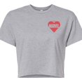 thumbnail image 3 of Marvel - Heart Valentine - Juniors Cropped Graphic T-Shirt, 3 of 5