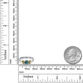 thumbnail image 6 of Gem Stone King 925 Sterling Silver London Blue Topaz and Yellow Citrine Engagement Ring for Women | 1.21 Cttw | Round 5MM | Gemstone November Birthstone | Size 5, 6 of 6