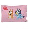 thumbnail image 3 of Bluey 'Balloon Party' Kids 3-Piece Twin Sheet Set, 100% Polyester, Pink, 3 of 7