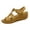 Brown, variant on Orthopedic Wedge Sandals for Womens, Ankle T-Strap Cushioned Sandals, Open Toe Boho Beach Party Vacation Walking Sandals White