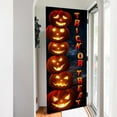 thumbnail image 3 of Halloween Pumpkin Door Cover, Halloween Decorations, Jack O' Lantern Trick Or Treat Door Decor QNN572D - 30" x 80", 3 of 5