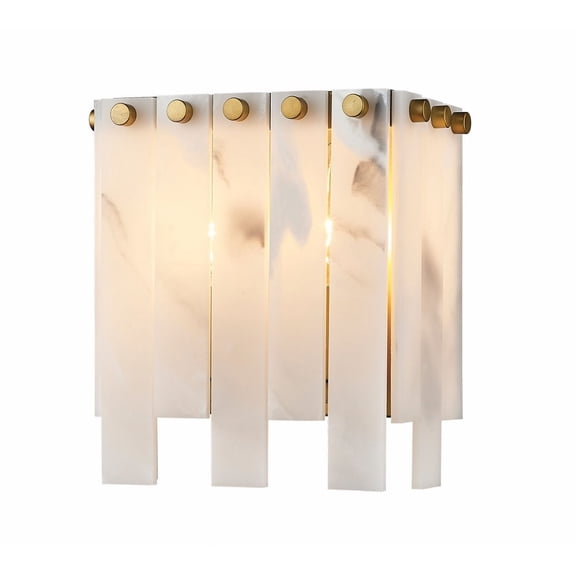 345-2S-RB-Z-Lite-Viviana - 2 Light Wall Sconce-8 Inches Tall and 7.5 Inches Wide-Rubbed Brass  Finish