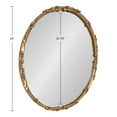 thumbnail image 2 of Kate and Laurel Brynley Decorative Wall Mirror, Gold 24" Diameter, 2 of 9