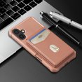 thumbnail image 6 of For iPhone XS Max Removable Card Holder Cover Compatible with Magsafe 2 in 1 Detachable Wallet Case Magnetic Luxury PU Leather RFID Blocking Back Flip Kickstand Shockproof Case,Rosegold, 6 of 7