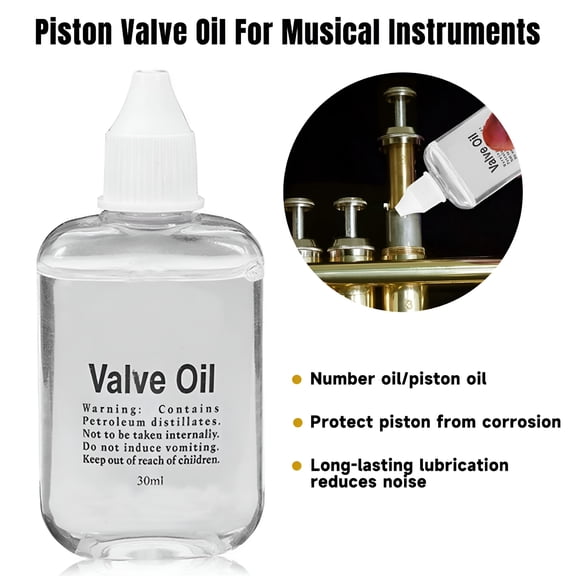 RAGUPEL 30ML Piston Valve Oil Trumpet Trombone Horn Tuba Brass Instruments Lubricating Oil Lubricant Musical Instruments Maintenance Accessories