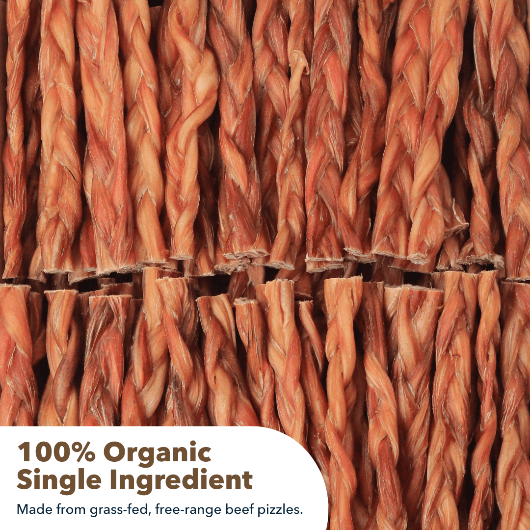 6" Braided Thin Bully Sticks