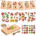 thumbnail image 4 of Bolsa de regalo de Navidad, embalaje Popular de Papel Kraft con calendario de Adviento, 24 juegos, 4 of 4