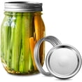 thumbnail image 3 of 20 Pcs Regular Mouth Canning Lids, Regular Mouth mason jar lids, Stainless Steel Lids for Mason Jar with Silicone Seals Rings(70mm), 3 of 6