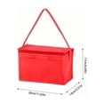 thumbnail image 3 of Dongrere Portable Insulated Cooler Bag, Aluminum Lining Lunch Tote, Collapsible Lunch Box for Pool Picnic Beach Outdoor Use, 5.5x11x6.7 Inch, Red, 3 of 6