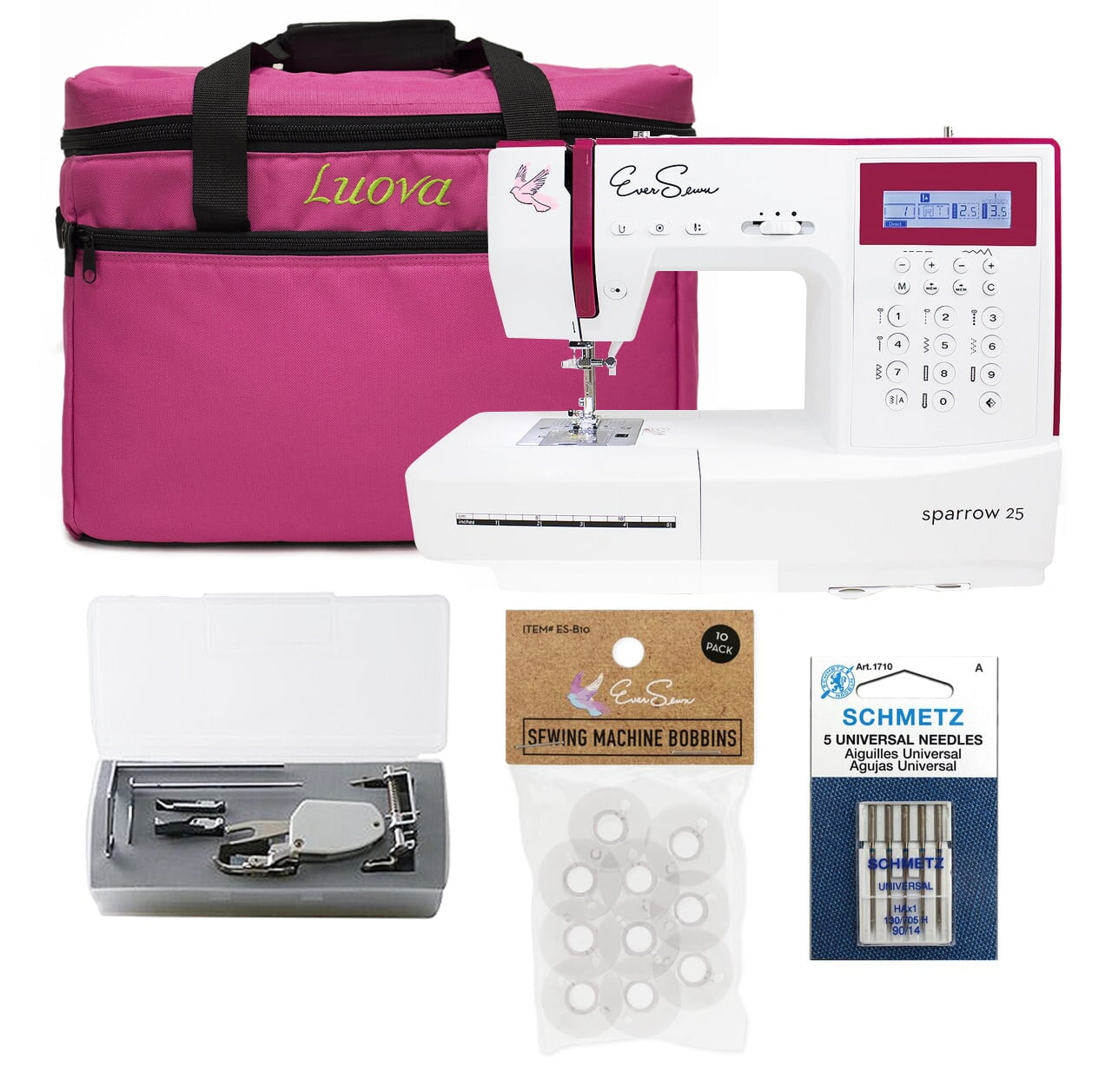 EverSewn Sparrow 25 â€“ 197 Stitch Computerized Sewing Machine With