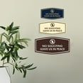 thumbnail image 4 of Fancy No Soliciting Leave Us In Peace Sign (Navy Blue/Gold) - Large, 4 of 5