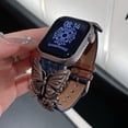thumbnail image 2 of BINUFF Butterfly Denim Leather Smartwatch Bands for Apple Watch Band for Women and Men, 2 of 10