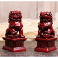 thumbnail image 2 of Feng Shui Porsperity Statues 2 PCS Fu Foo Dogs Pair of Lion Best Housewarming Congratulatory to Ward Off Evil Energy Home Feng Shui Decor, 2 of 7