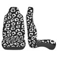 thumbnail image 5 of Haiem Black Leopard Printed Car Seat Covers Set of 2, Universal Fit Car Seat Covers,Protective Seat Covers,Comfortable Car Seat Covers, Easy Installation Seat Covers, Vehicle Seat Covers, 5 of 9