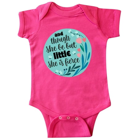 

Inktastic Shakespeare She Is Fierce Quote Gift Baby Girl Bodysuit