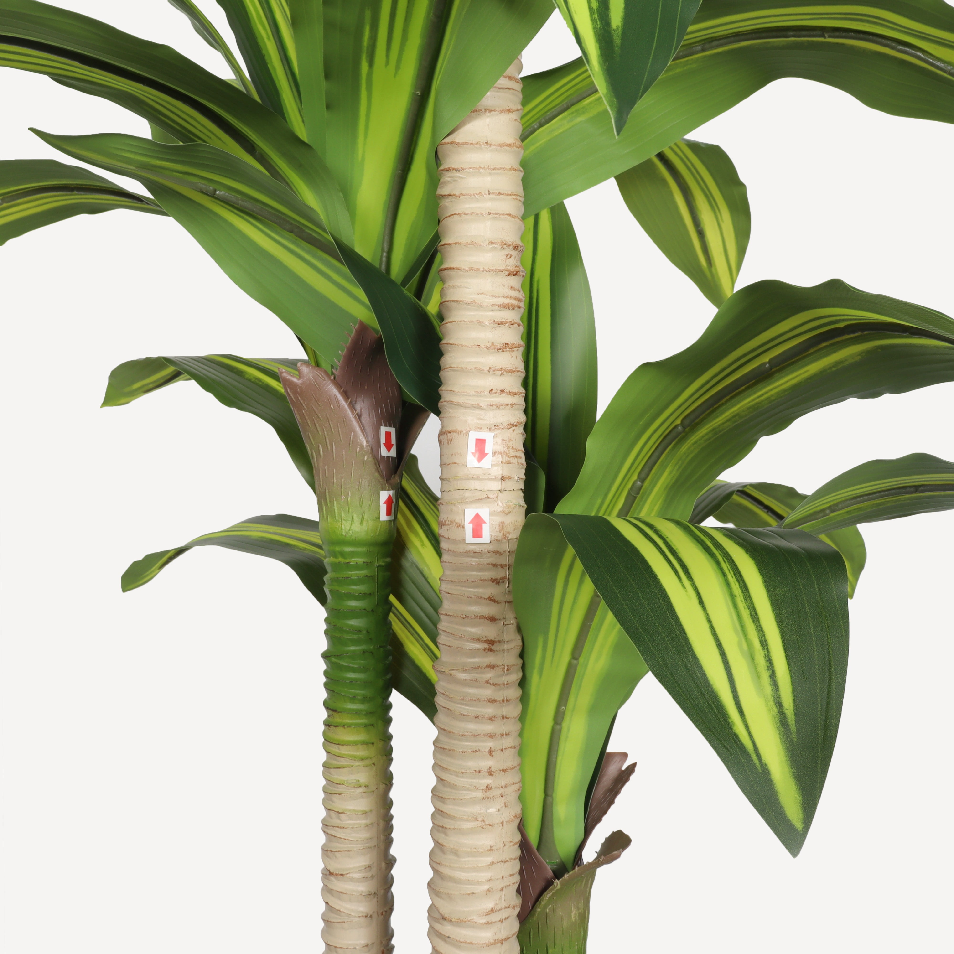 Artificial Plants, 5ft Fake Dracaena Tree in Black Plastic Pot, Faux Plants Indoor Outdoor Decor, Silk Plants for Home Decor Office Porch Patio Perfect Housewarming Gift