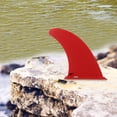 thumbnail image 2 of 9Inch Surf Water Wave Fin Board Surfboard Tail Fin Splitter Slide-In Central Fin Red, 2 of 9