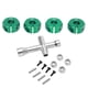 thumbnail image 1 of Adaptador de transmisión de cubo de rueda 12 mm y 6 mm brillar para automóvil de control remoto 1/10 Verde, 1 of 10