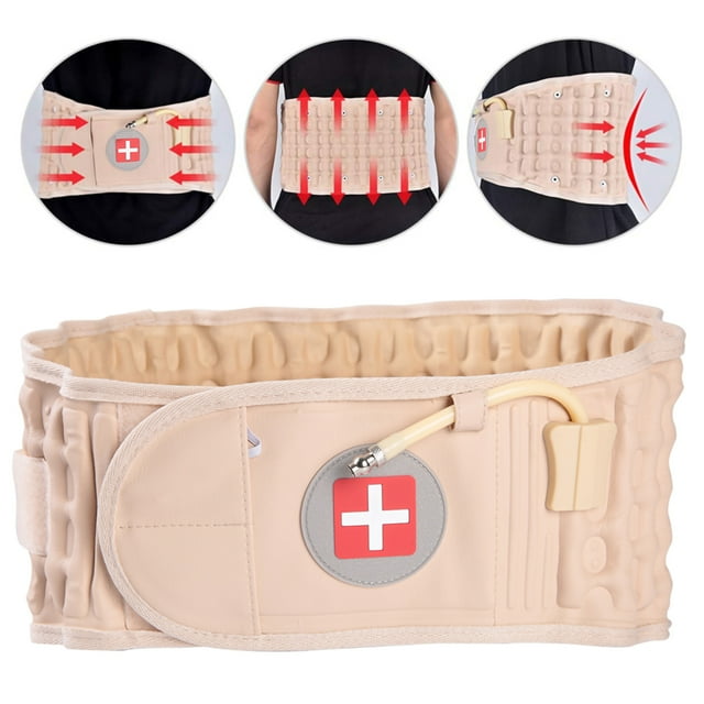 Saluaqui Cinturón Inflable Para El Cuidado De La Salud, Cinturón Para El Dolor De Espalda, Reduce La Presión Del Disco Intervertebral, Cinturón De Descompresión, Dispositivo