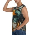 thumbnail image 3 of Fotbe Men's Hip-Hop Duck Print Men's Sleeveless Muscle Tank Tops Casual T-Shirts for Gym Workout Beach-Small, 3 of 8