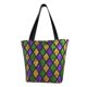 thumbnail image 1 of Disketp Mardi Gras Shiny Green Purple Bolsa de Hombro Casual para Mujer, Bolso Cruzado para Compras, Viajes y Uso Diario, 1 of 6