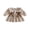 Brown, variant on RUINIXCW Kids Toddler Baby Girl Football Dress Outfit Infant Baby Girl Fall Gingham Plaid Dress Clothes Rugby Embroidery Long Sleeve A-line Dress