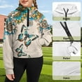 thumbnail image 6 of Chaqlin Mandala Flowers Butterfly Zip Up Sweatshirt Comfy Casual with Pocket Lightweight Comfy Casual Athletic Sports Jacket Size 11-12, 6 of 7