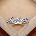 thumbnail image 5 of K-KED Fashion Women 925 Silver Filled Ring Cubic Zircon Party Delicate Jewelry Sz 6-10-9-Style 8, 5 of 6