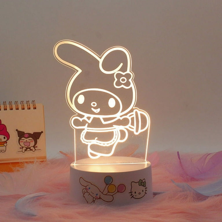 Kawaii Sanrio Hello Kitty My Melody Kuromi Night Light Cinnamoroll